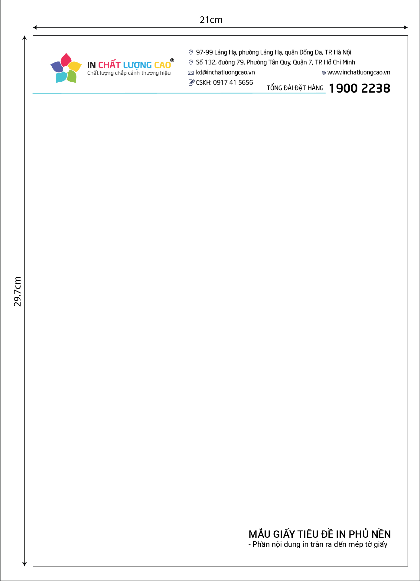 In giấy tiêu đề