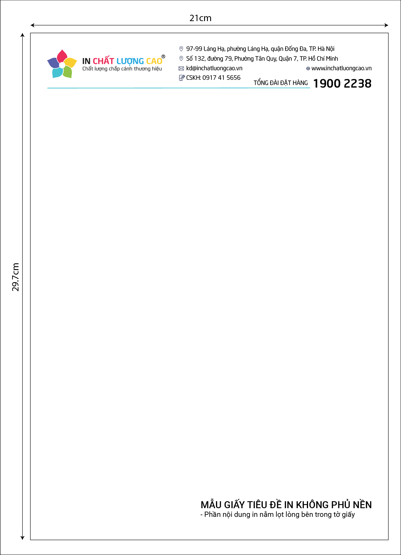 In giấy tiêu đề