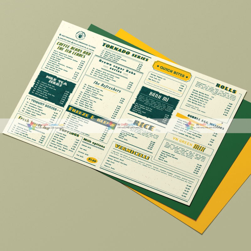 Tổng Hợp Mẫu Menu Đẹp Theo Xu Hướng 2025