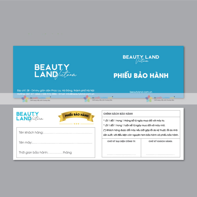 Xu Hướng In Phiếu Bảo Hành Nổi Bật 2025