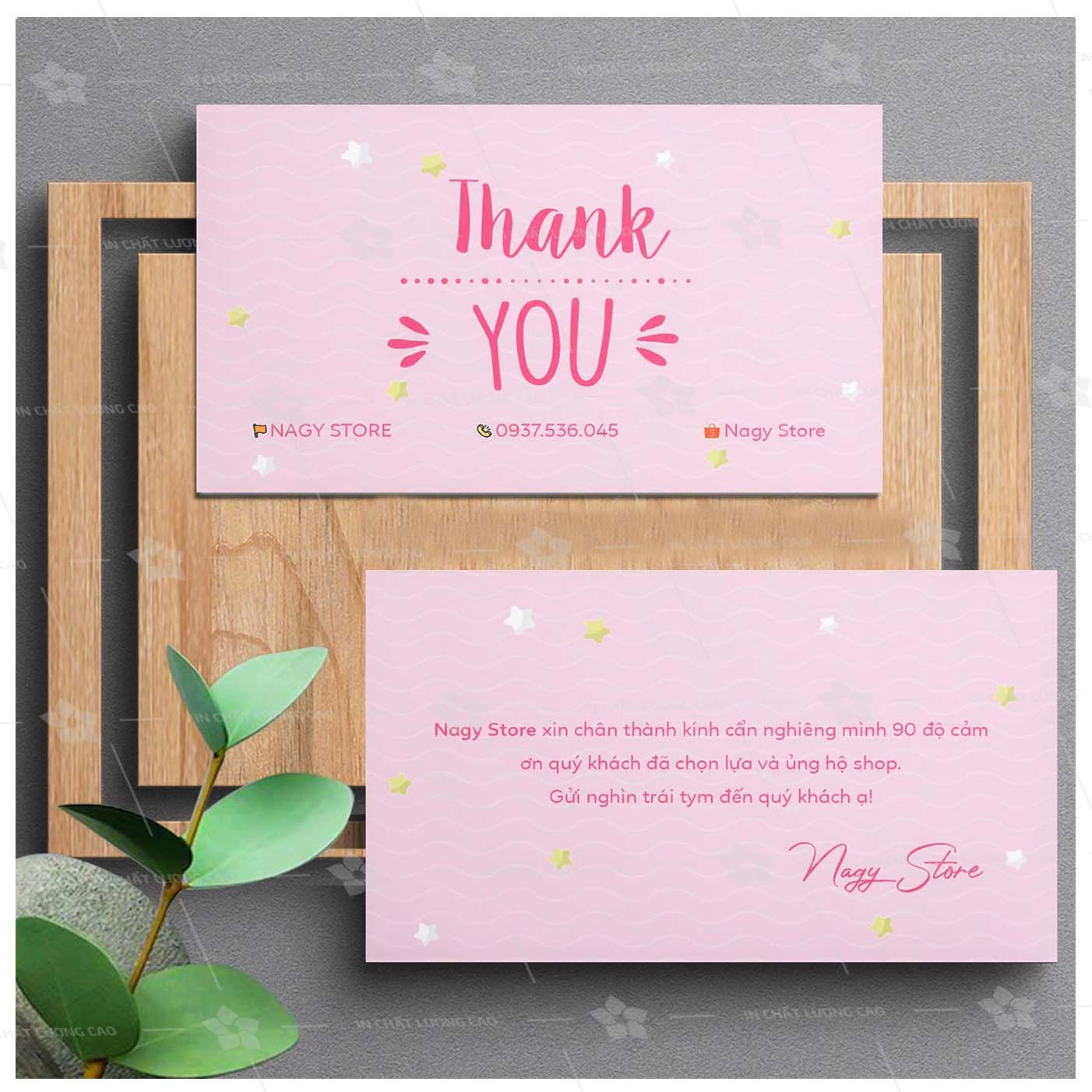 In Thẻ Cảm Ơn – Tạo Dấu Ấn Thương Hiệu 2025